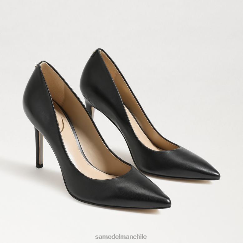 Sam Edelman P802J146 calzado cuero negro mujer tacón con punta puntiaguda color avellana