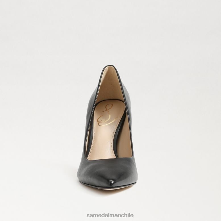 Sam Edelman P802J146 calzado cuero negro mujer tacón con punta puntiaguda color avellana