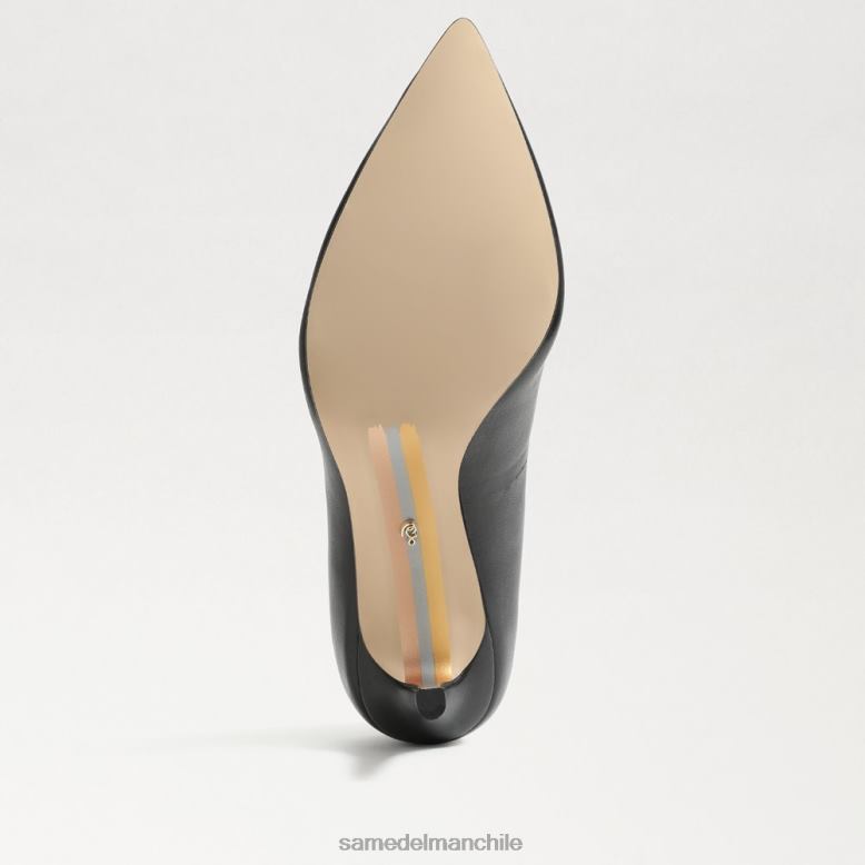 Sam Edelman P802J146 calzado cuero negro mujer tacón con punta puntiaguda color avellana