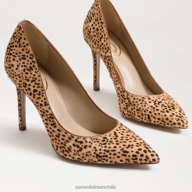 Sam Edelman P802J157 calzado bronceado múltiple mujer tacón con punta puntiaguda color avellana