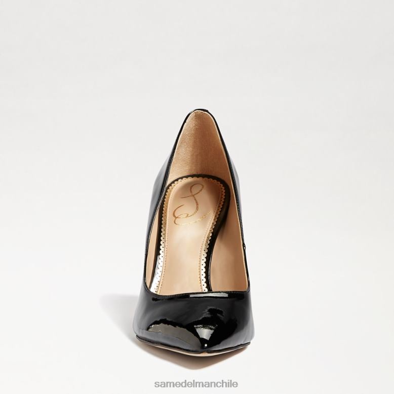 Sam Edelman P802J159 calzado charol negro mujer tacón con punta puntiaguda color avellana