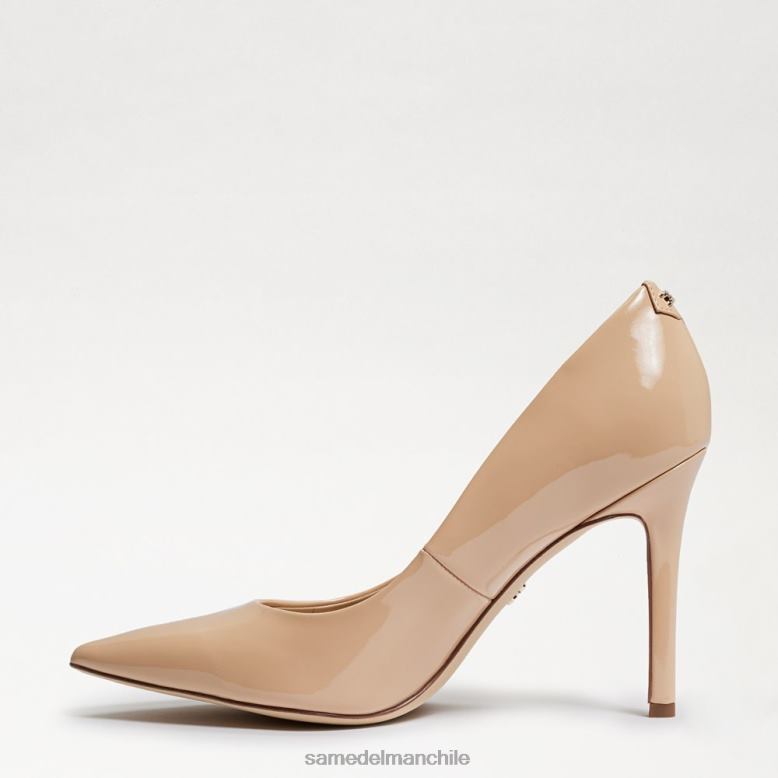 Sam Edelman P802J160 calzado charol rubor beige mujer tacón con punta puntiaguda color avellana