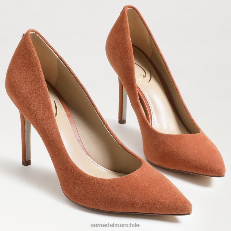 Sam Edelman P802J165 calzado arcilla espolvoreada mujer tacón con punta puntiaguda color avellana