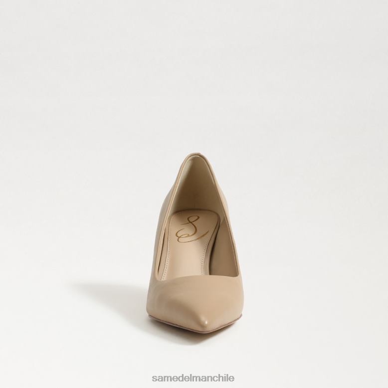 Sam Edelman P802J208 calzado cuero beige suave mujer zapatos de salón vienna con tacón gatito