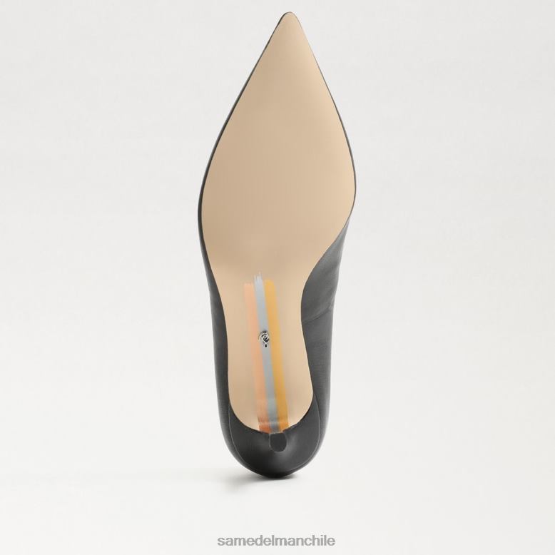 Sam Edelman P802J209 calzado cuero negro mujer zapatos de salón vienna con tacón gatito