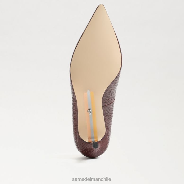 Sam Edelman P802J212 calzado cocodrilo de ruibarbo mujer zapatos de salón vienna con tacón gatito