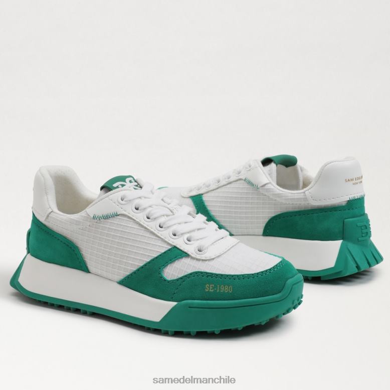 Sam Edelman P802J267 calzado verde blanco mujer zapatilla layla