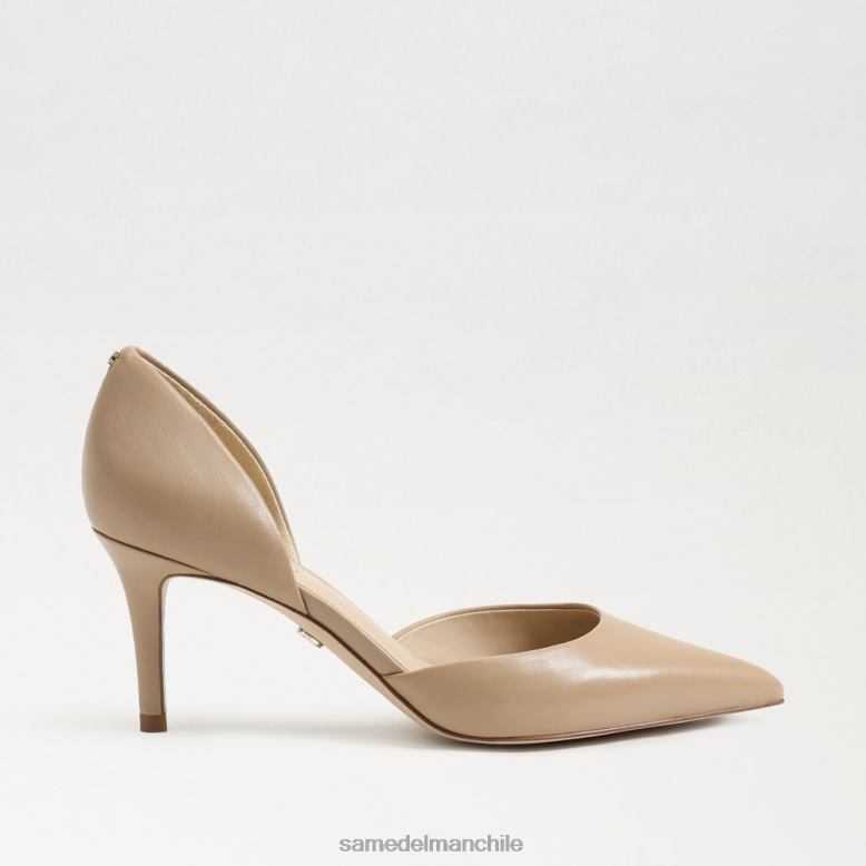 Sam Edelman P802J359 calzado beige suave mujer zapatos de tacón viv con punta en punta