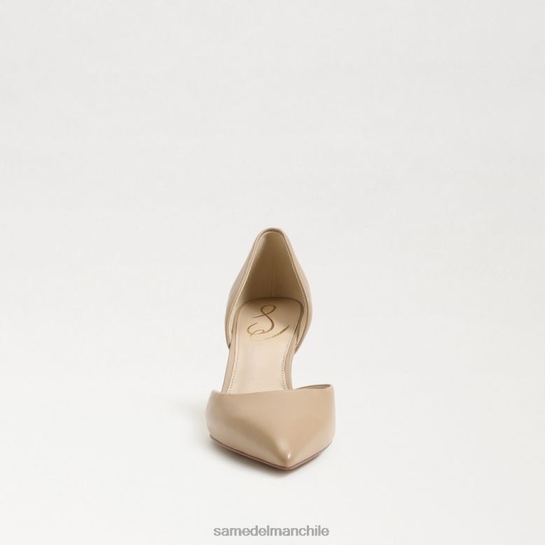 Sam Edelman P802J359 calzado beige suave mujer zapatos de tacón viv con punta en punta