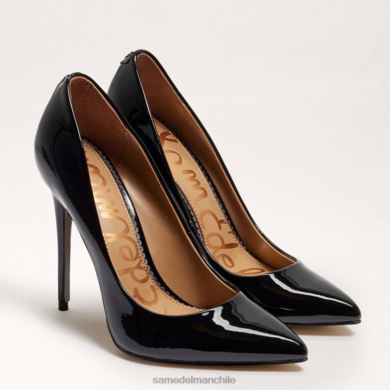 Sam Edelman P802J411 calzado charol negro mujer danna tacón puntiagudo