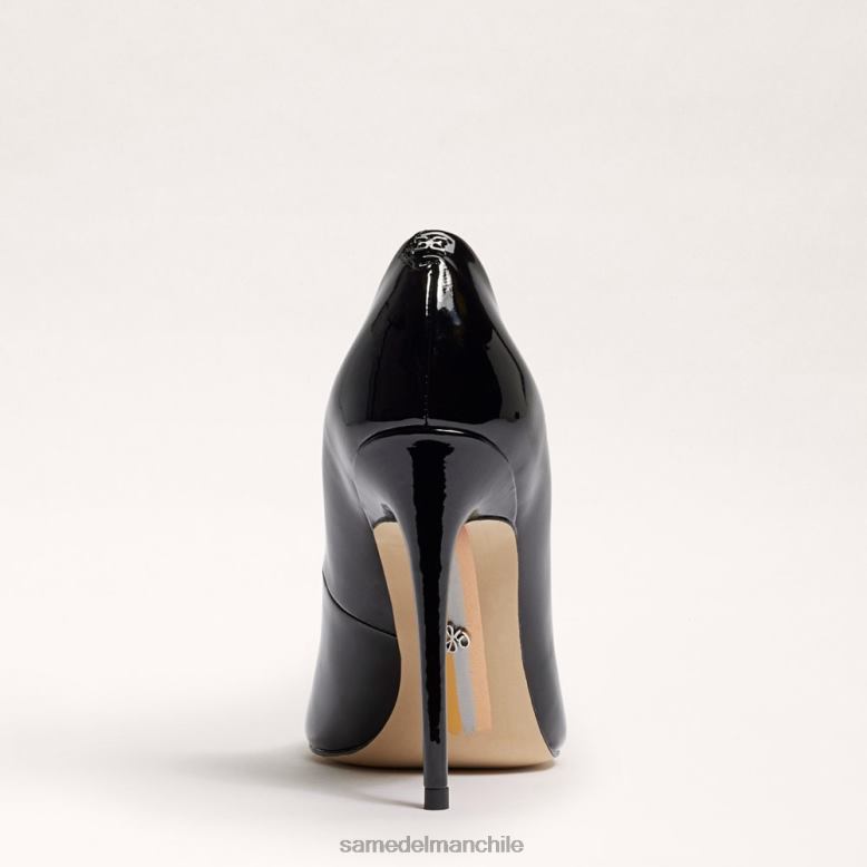 Sam Edelman P802J411 calzado charol negro mujer danna tacón puntiagudo