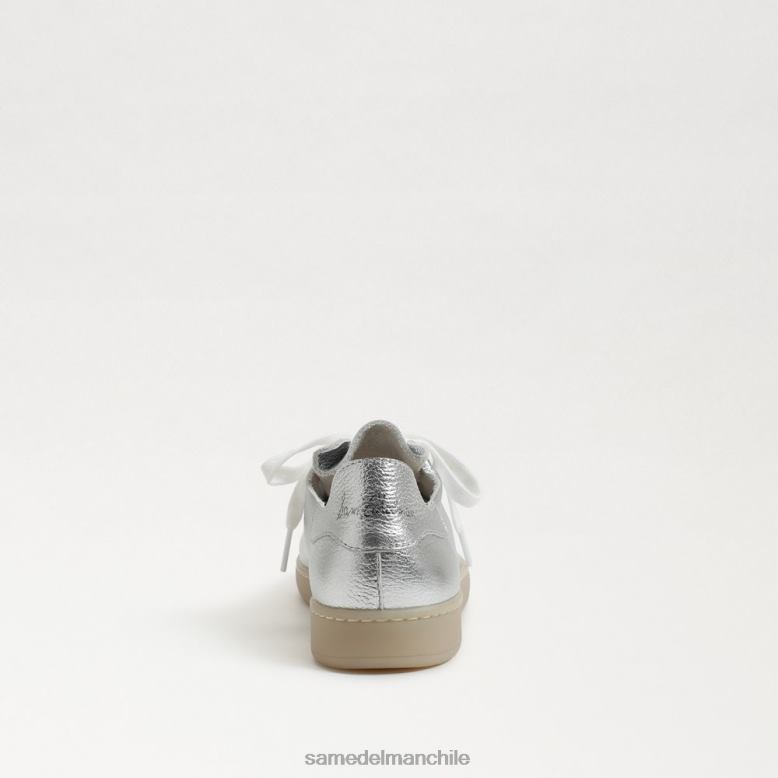 Sam Edelman P802J531 calzado plata suave mujer zapatillas jaxon con cordones