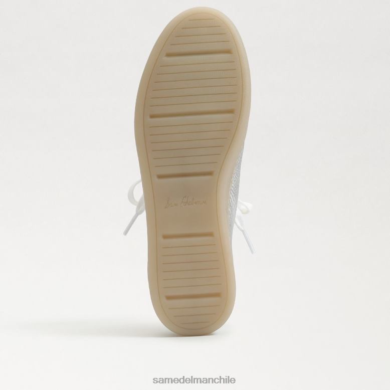 Sam Edelman P802J531 calzado plata suave mujer zapatillas jaxon con cordones