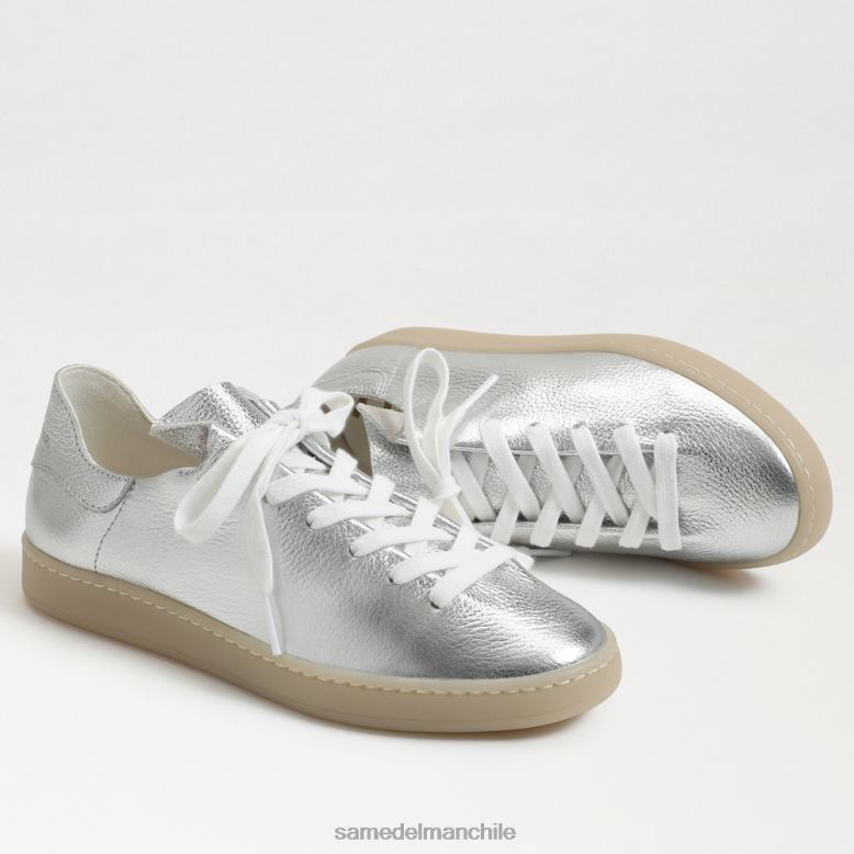 Sam Edelman P802J531 calzado plata suave mujer zapatillas jaxon con cordones