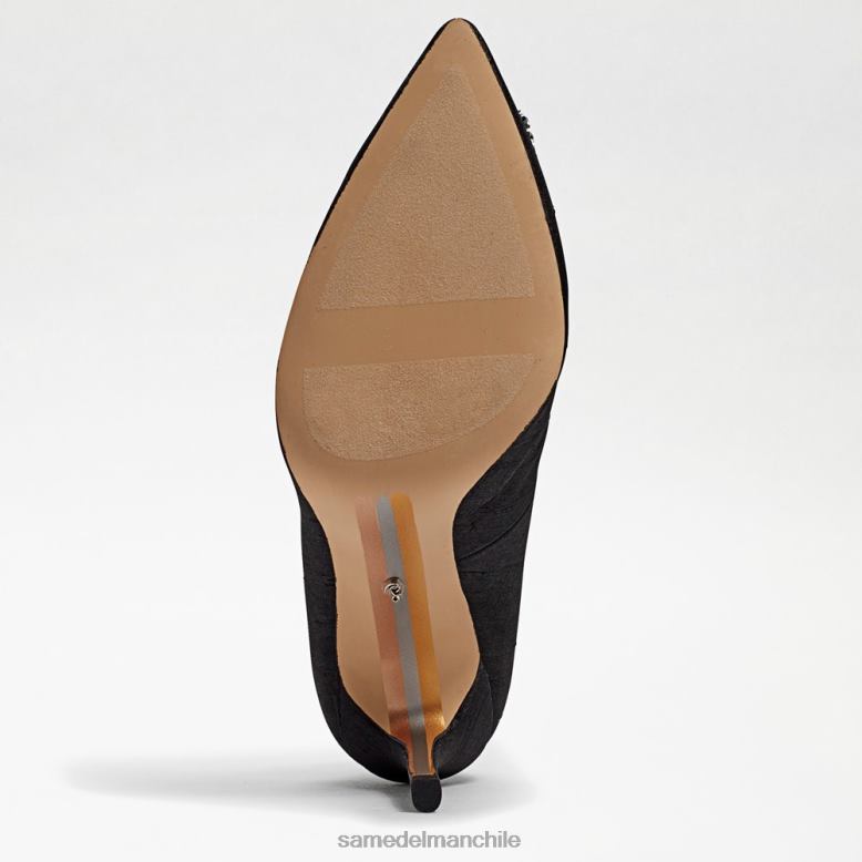 Sam Edelman P802J592 calzado seda negra mujer tacón con punta puntiaguda harriett