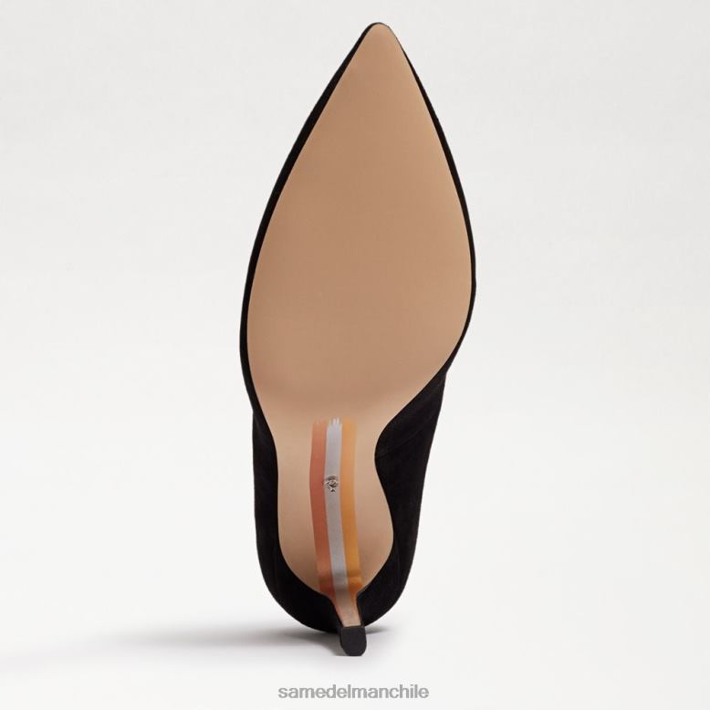 Sam Edelman P802J595 calzado ante negro mujer tacón con punta puntiaguda harriett
