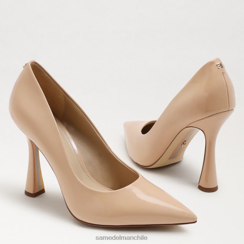 Sam Edelman P802J839 calzado charol rubor beige mujer zapatos de tacón antonia con punta en punta
