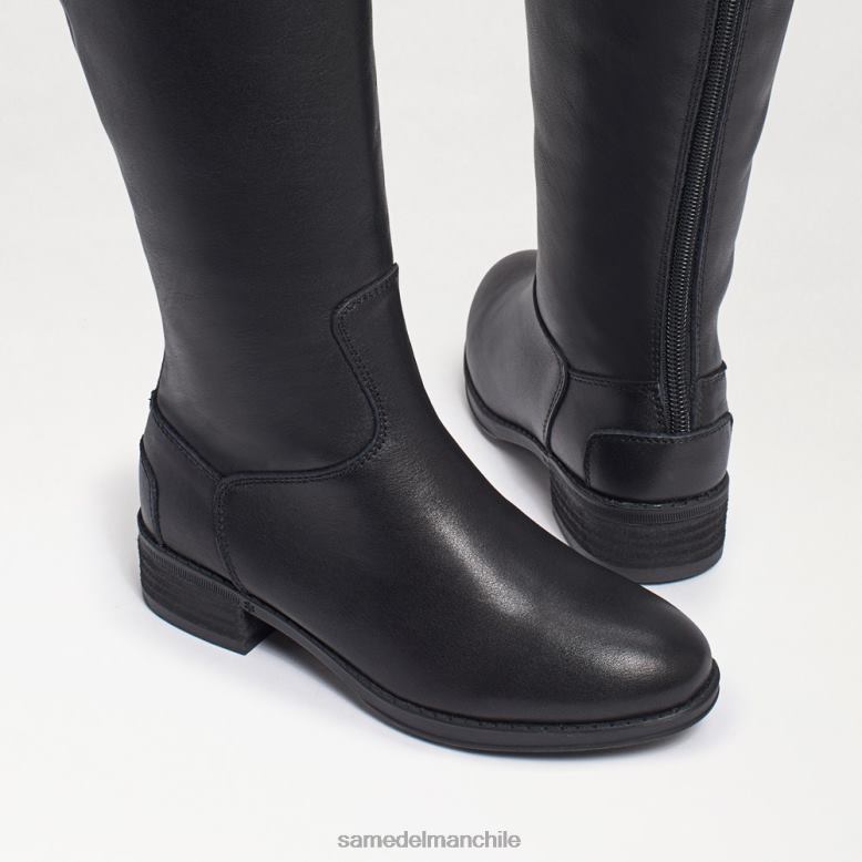 Sam Edelman P802J1007 calzado cuero negro niños bota de montar centavo