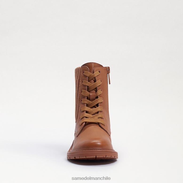 Sam Edelman P802J1009 calzado cuero marrón lt cuoio niños bota de combate lydell