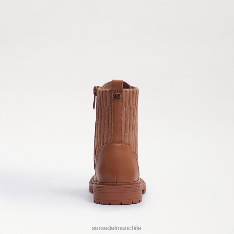 Sam Edelman P802J1009 calzado cuero marrón lt cuoio niños bota de combate lydell