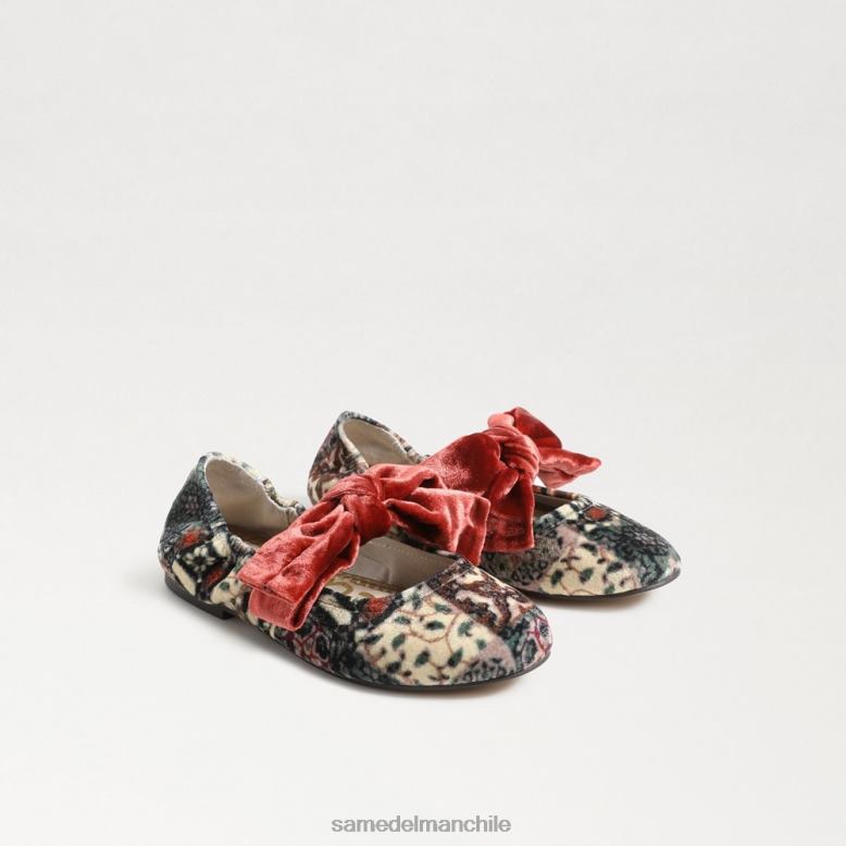 Sam Edelman P802J1021 calzado marfil/naranja niños bailarinas felicidad