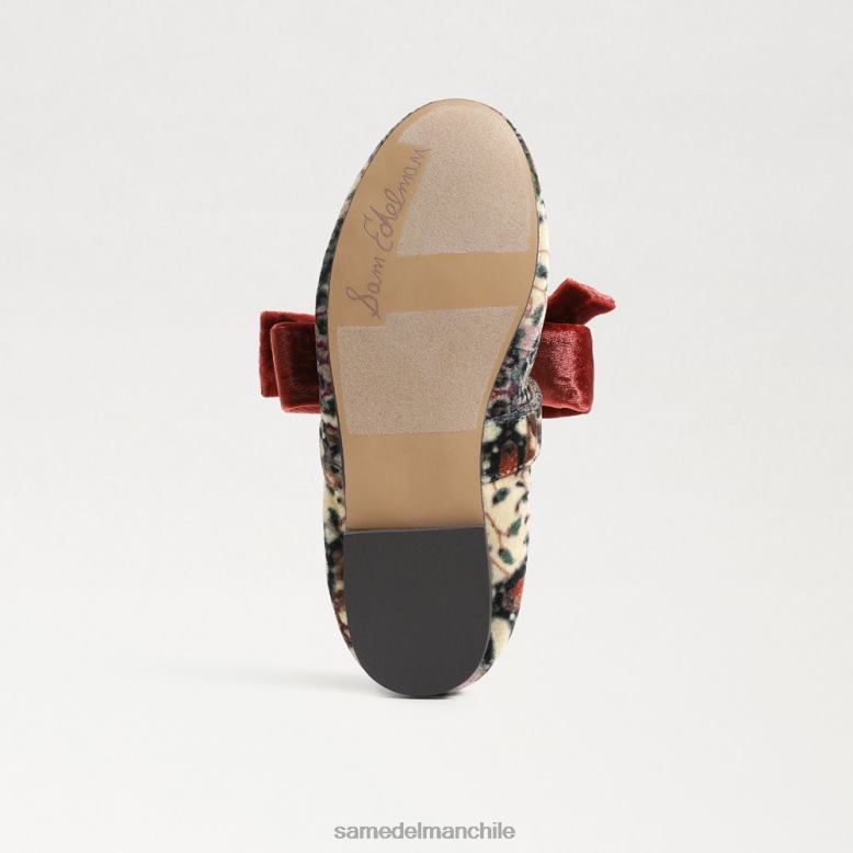 Sam Edelman P802J1021 calzado marfil/naranja niños bailarinas felicidad