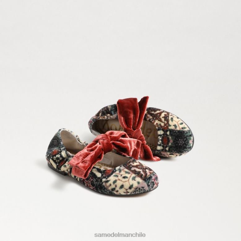 Sam Edelman P802J1021 calzado marfil/naranja niños bailarinas felicidad