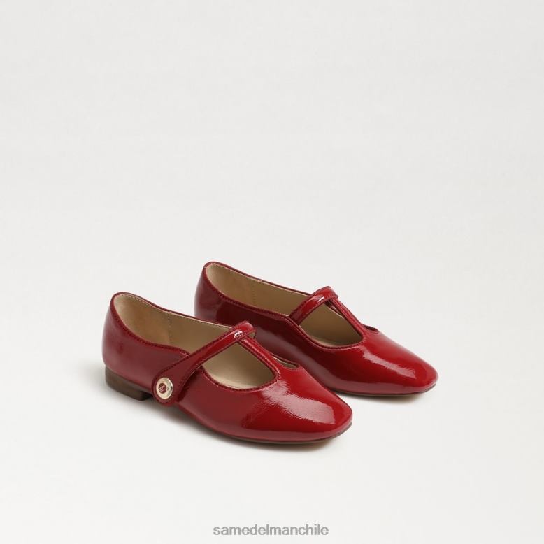 Sam Edelman P802J1053 calzado rojo oscuro niños melodía mary jane
