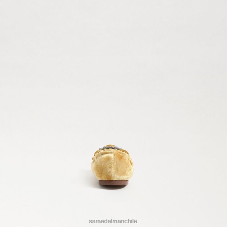 Sam Edelman P802J1056 calzado terciopelo azafrán niños bailarinas farah