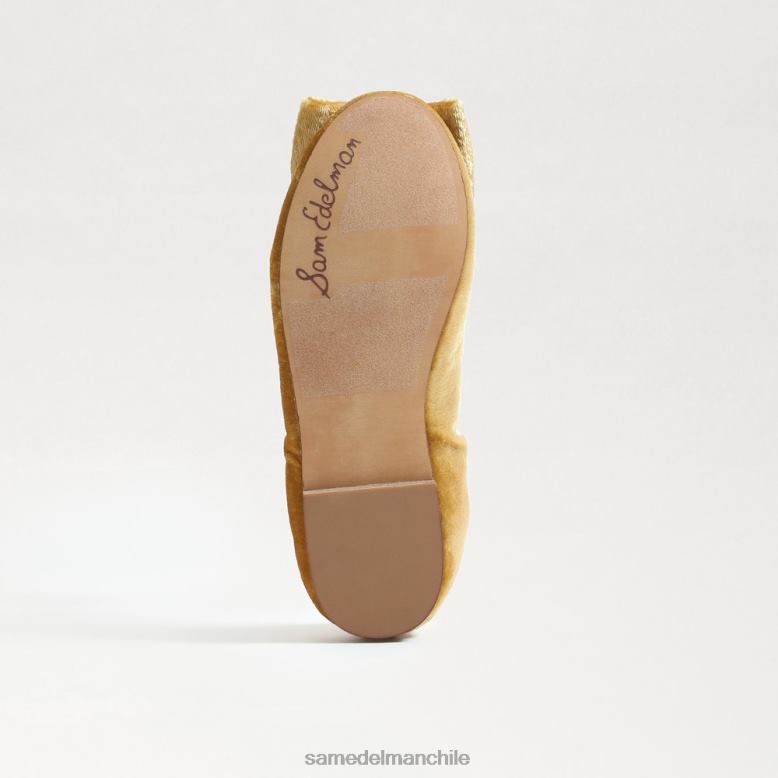 Sam Edelman P802J1056 calzado terciopelo azafrán niños bailarinas farah