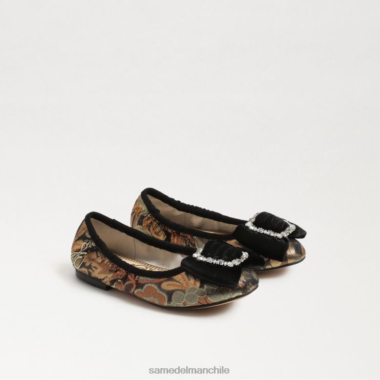 Sam Edelman P802J1057 calzado bronce multi niños bailarinas farah