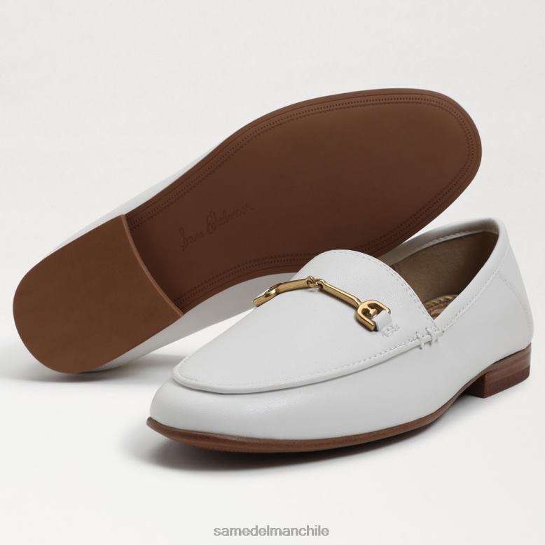 Sam Edelman P802J897 calzado blanco brillante niños mocasines loraine bit