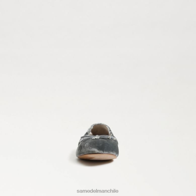 Sam Edelman P802J982 calzado terciopelo azul ahumado niños bailarinas felicia