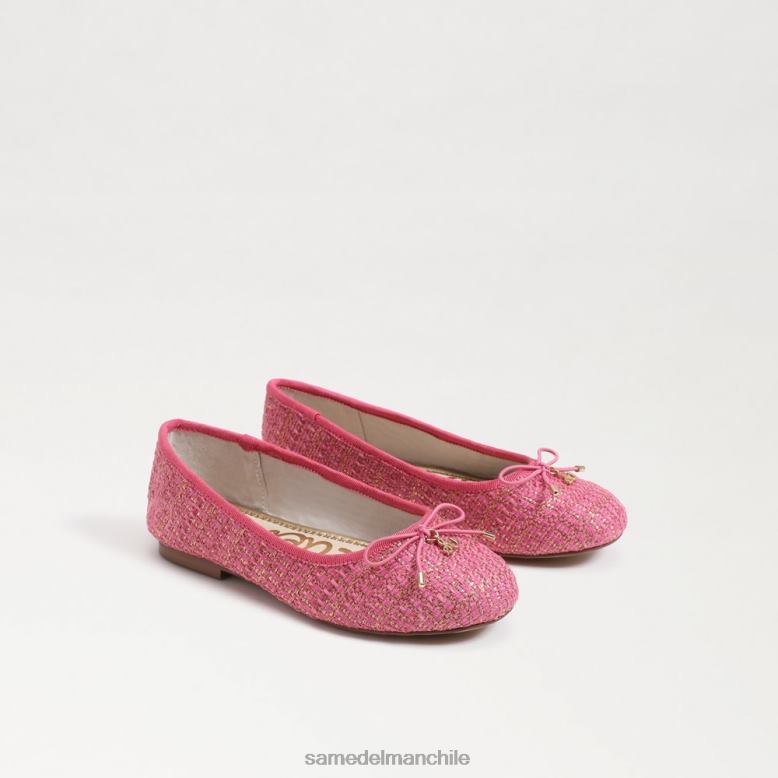 Sam Edelman P802J995 calzado rosa rosa multi niños bailarinas felicia
