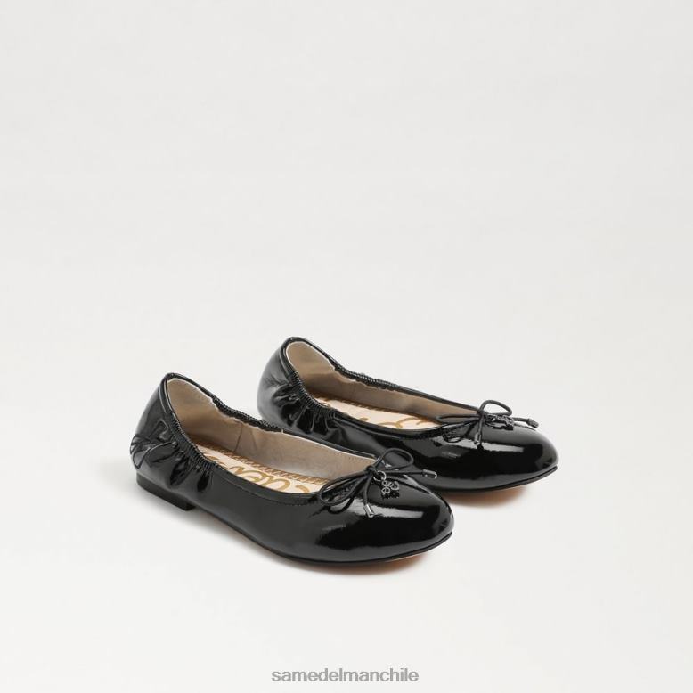 Sam Edelman P802J998 calzado charol negro niños bailarinas felicia