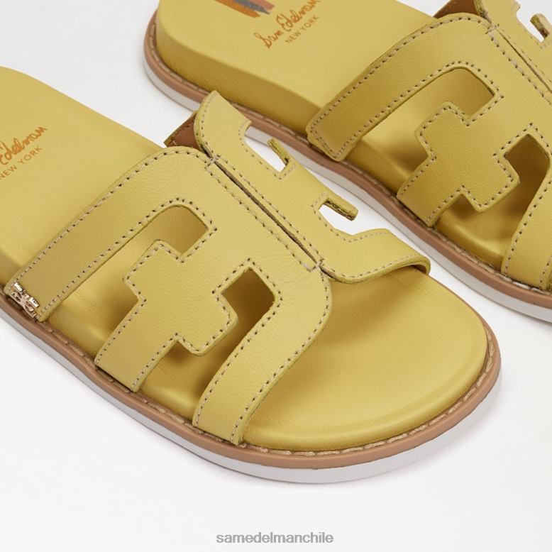 Sam Edelman P802J1048 calzado cuero amarillo mantequilla niños sandalias valeri
