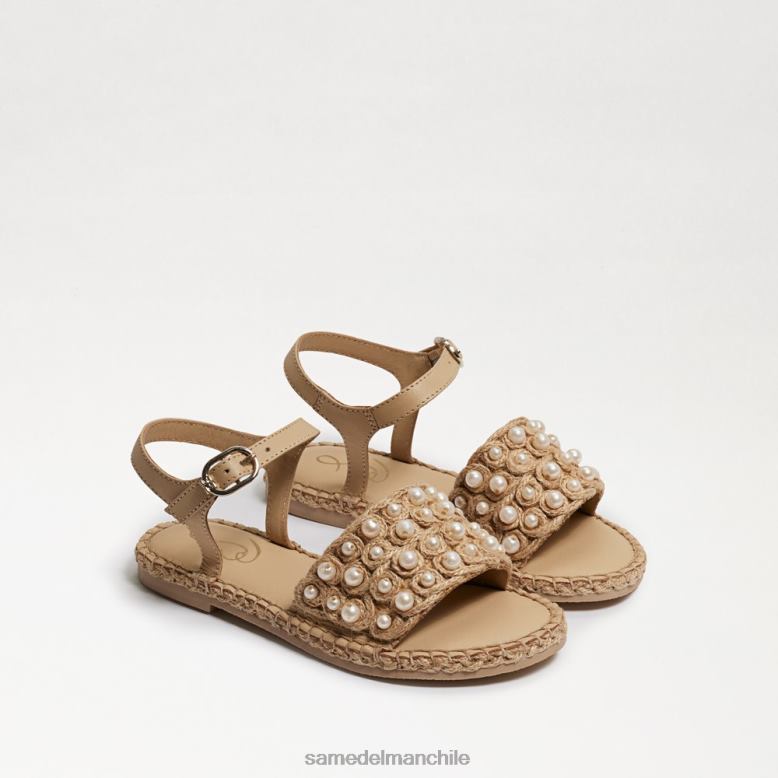 Sam Edelman P802J1049 calzado lino natural niños sandalia de acebo
