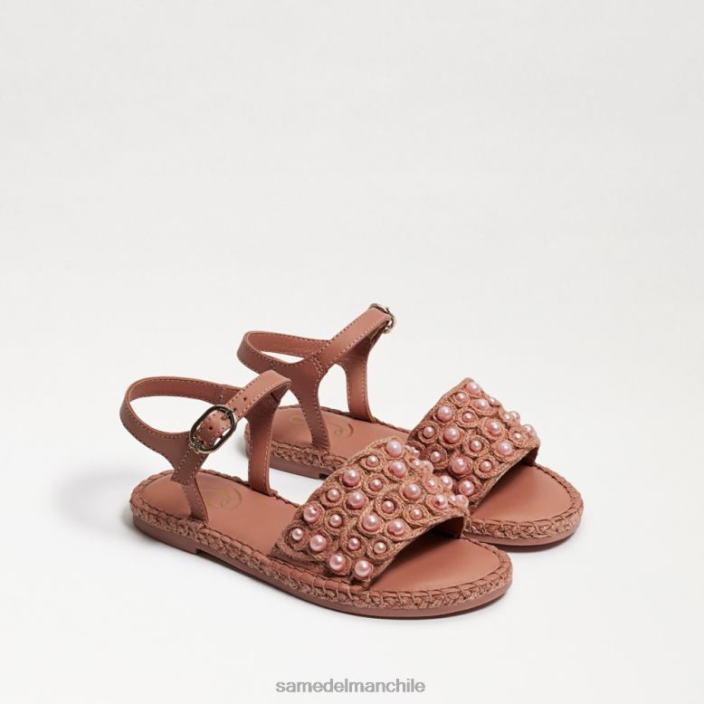 Sam Edelman P802J1050 calzado lino rosa niños sandalia de acebo