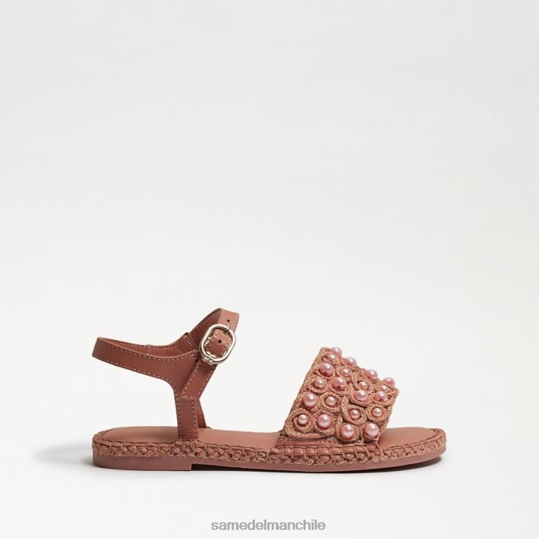 Sam Edelman P802J1050 calzado lino rosa niños sandalia de acebo