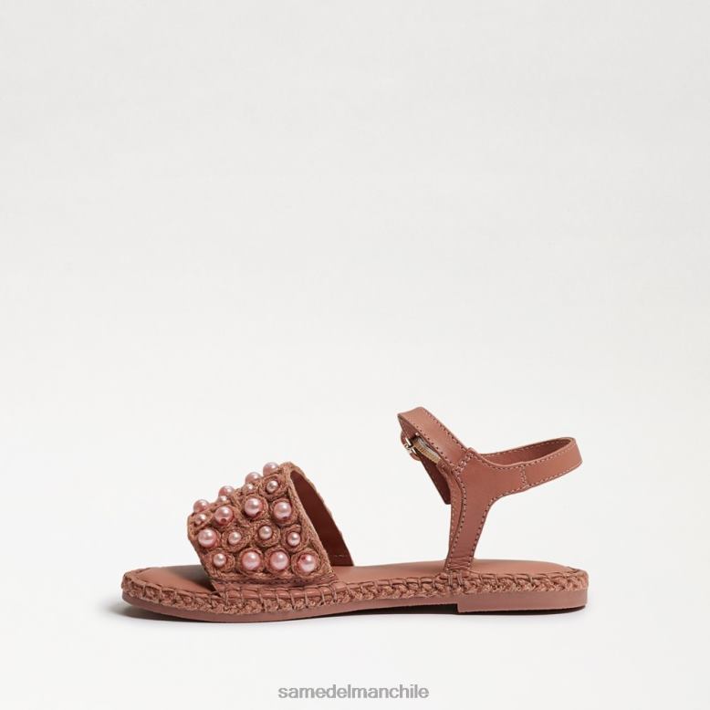 Sam Edelman P802J1050 calzado lino rosa niños sandalia de acebo