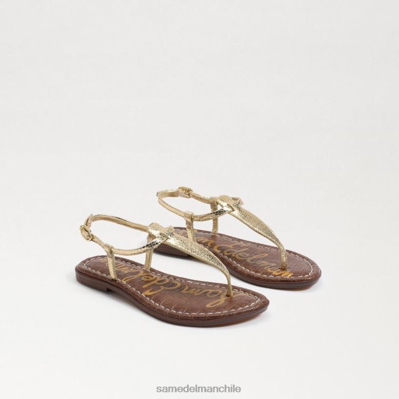Sam Edelman P802J959 calzado oro ámbar niños sandalia tanga gigi