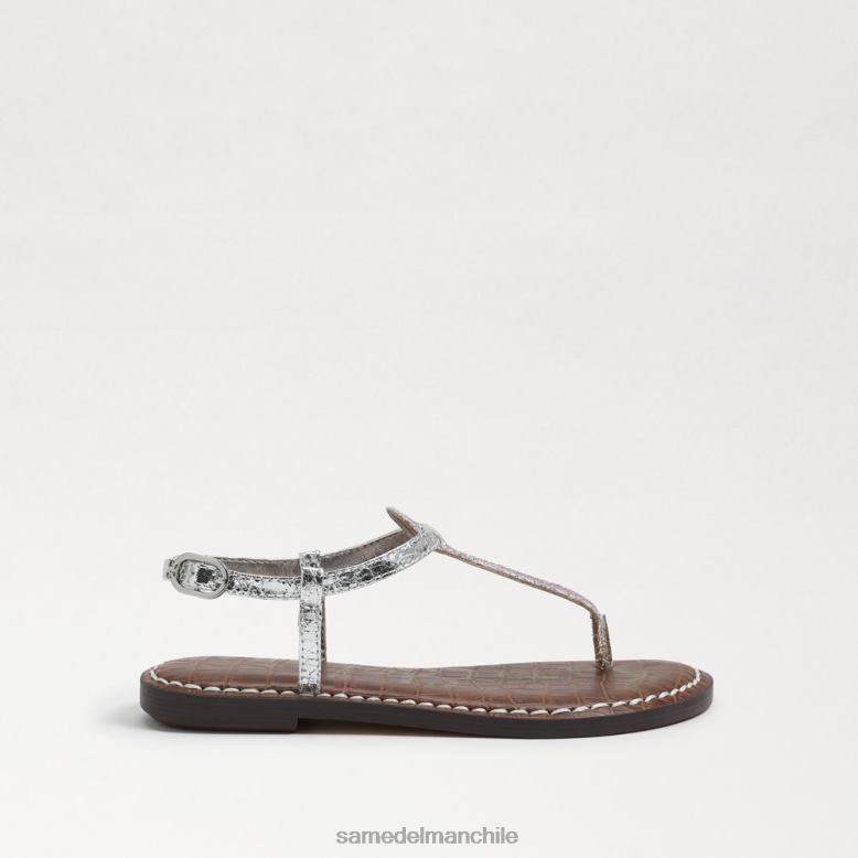 Sam Edelman P802J960 calzado purpurina lila/plata niños sandalia tanga gigi