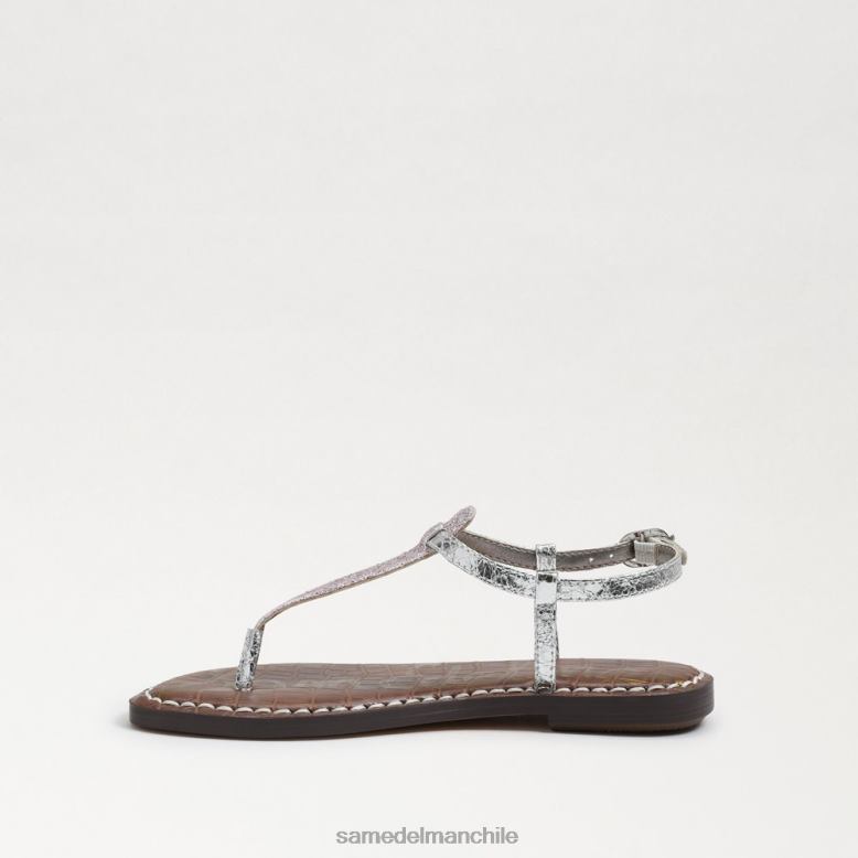 Sam Edelman P802J960 calzado purpurina lila/plata niños sandalia tanga gigi