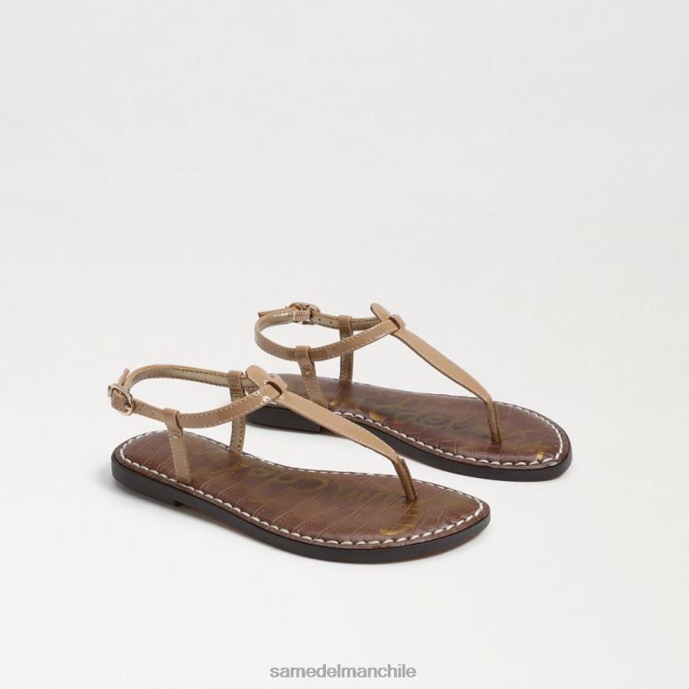 Sam Edelman P802J962 calzado patente de almendra niños sandalia tanga gigi