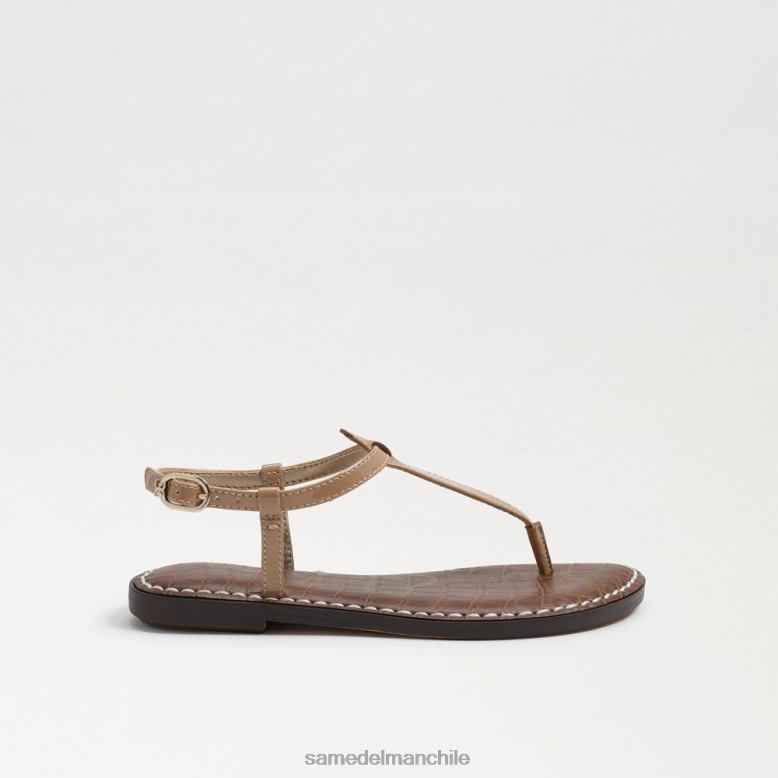 Sam Edelman P802J962 calzado patente de almendra niños sandalia tanga gigi