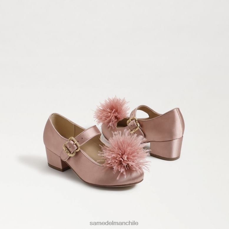 Sam Edelman P802J1044 calzado praliné suave niños merceditas talia con tacón en bloque